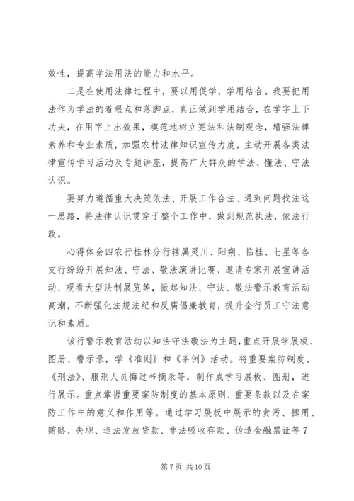 学习知法用法守法党员心得体会精选多篇.docx
