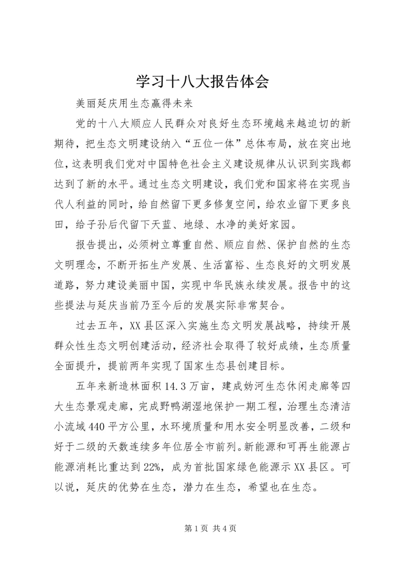 学习十八大报告体会.docx