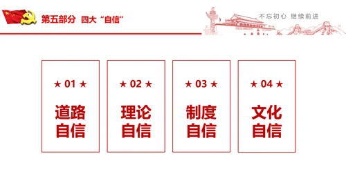 不忘初心继续前行七一重要讲话PPT