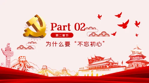 重温入党誓词不忘初心牢记使命党课PPT模板