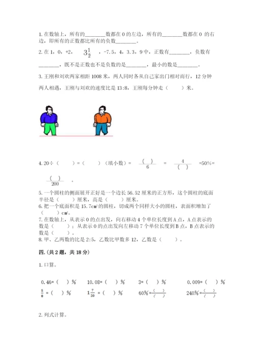 河南省平顶山市六年级下册数学期末考试试卷附答案（培优b卷）.docx