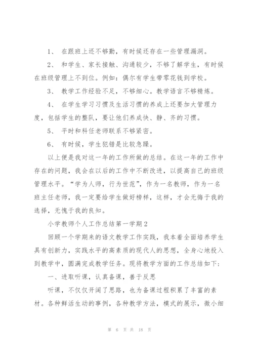 小学教师个人工作总结第一学期5篇.docx