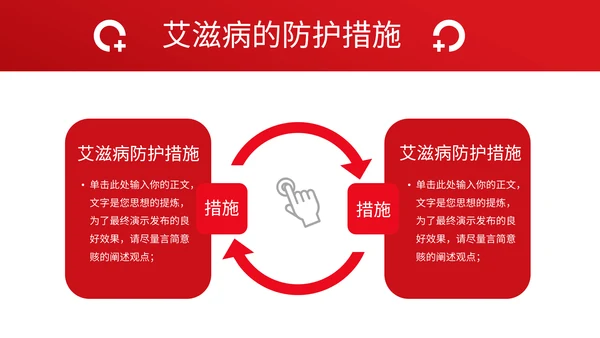 HIV艾滋病预防宣传主题教育PPT模板