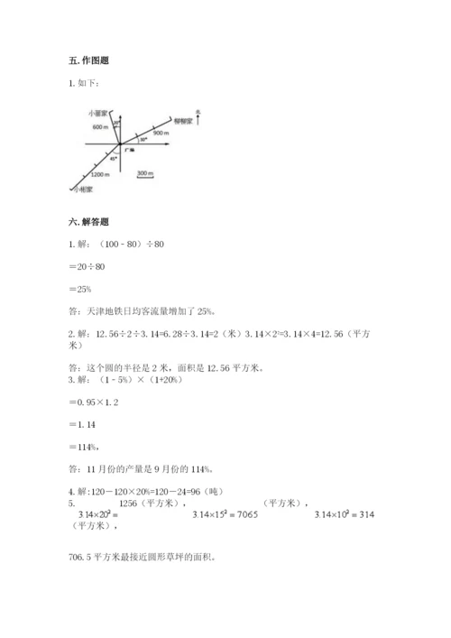 小学数学六年级上册期末考试试卷精品（考试直接用）.docx