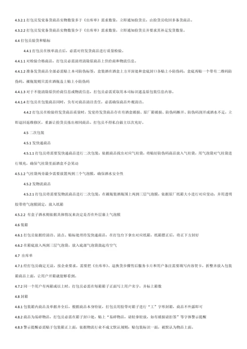 仓库发货综合流程与管理综合规范.docx