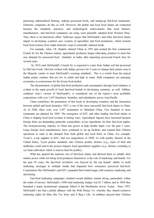 快餐的营销和销售外文翻译.docx