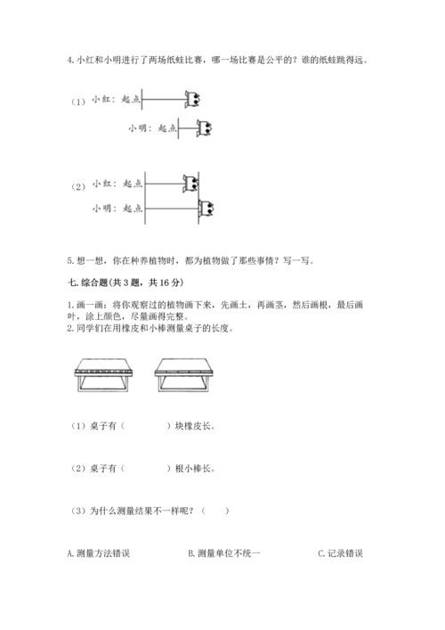 教科版一年级上册科学期末测试卷含答案（综合卷）.docx