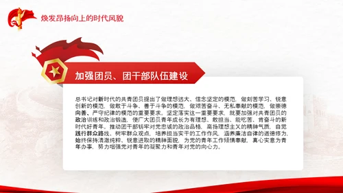 共青团成立100周年大会讲话改革团委PPT