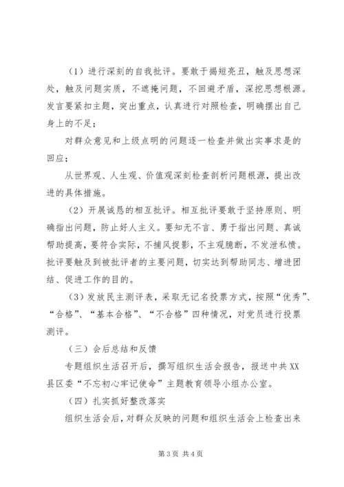 集团XX年组织生活会实施方案.docx