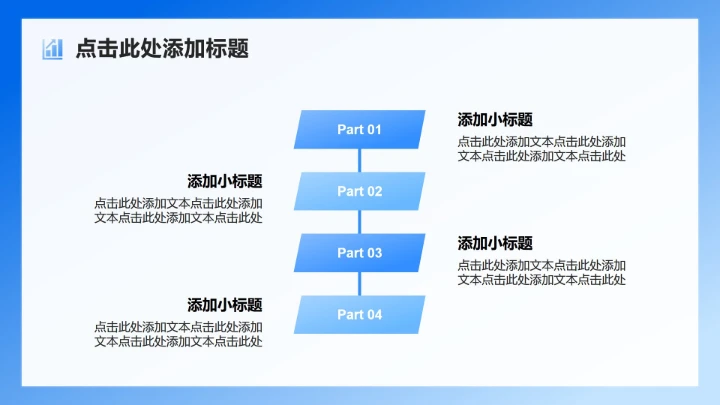 蓝色简约风学科学术文献汇报PPT模板