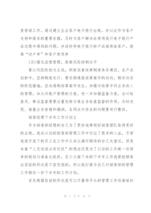 销售经理下半年工作计划.docx