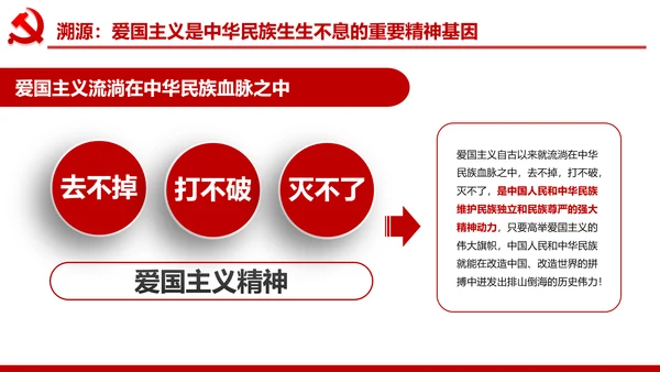 加强爱国主义教育弘扬爱国主义精神PPT模板