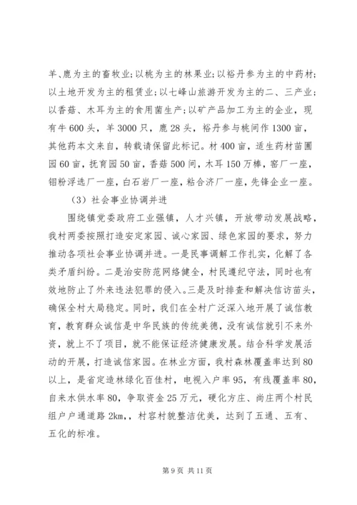 村党支部书记评价表.docx