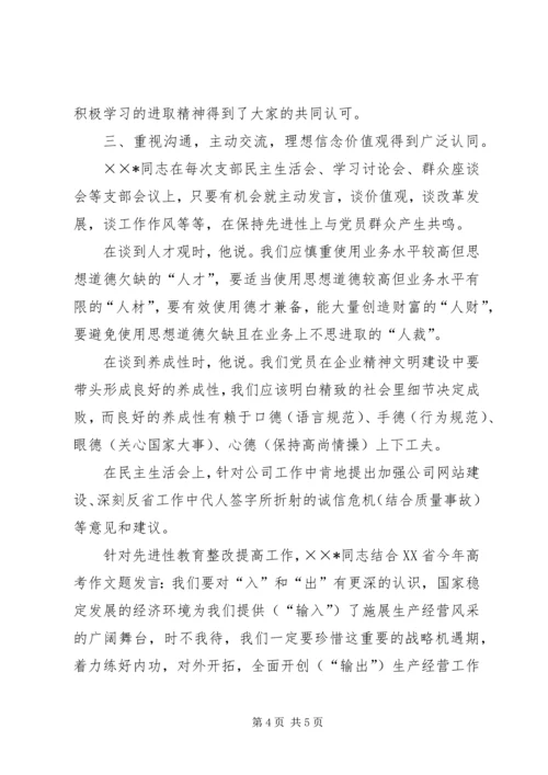 推荐某同志优秀党员的申报材料 (5).docx