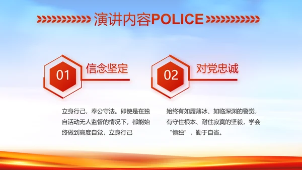 新时代辅警公安警察工作总结动态PPT