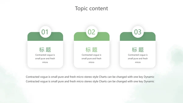 绿色小清新述职报告PPT动态模板
