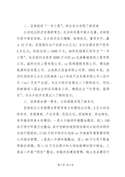 乡镇领导班子工作总结.docx