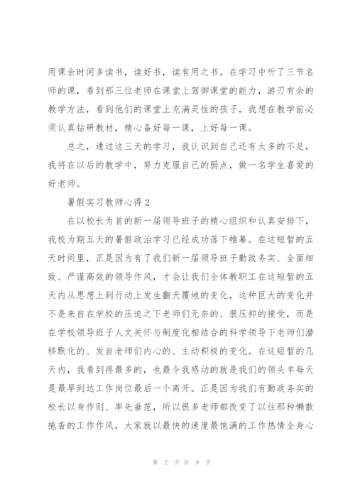 暑假实习教师心得5篇.docx