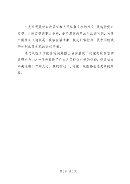 巡视工作全面从严治党的利剑发言稿.docx