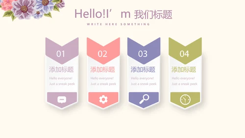 精美好看的花圈花环美容护肤宣传动态PPT