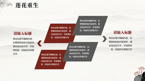 手绘水墨中国风中国神话传说哪吒科普介绍PPT模板