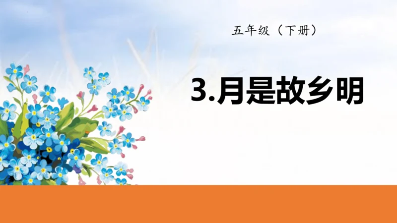 3.月是故乡明   课件