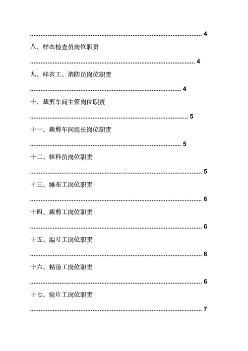 服装厂中查岗位基本职责.docx
