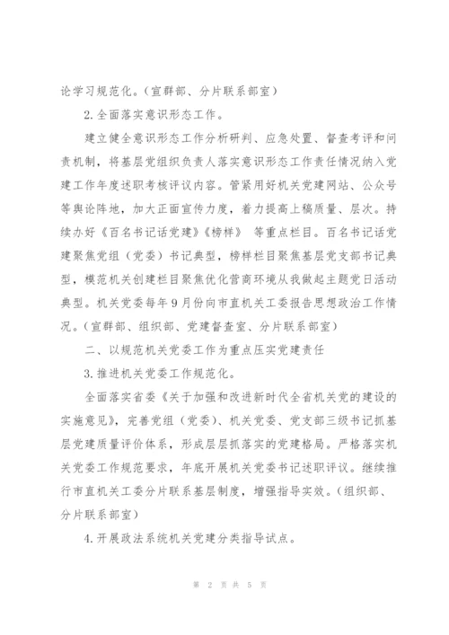 市直机关2022年党的建设工作要点.docx