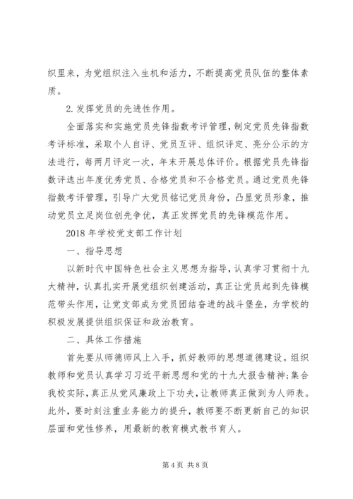 年度工作计划：XX年党支部工作计划.docx