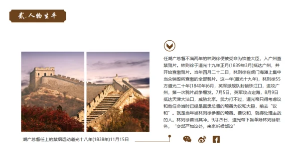 民族英雄禁毒先驱林则徐介绍通用PPT模板