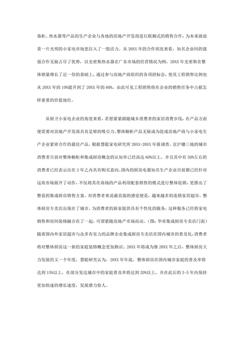 小家电市场分析报告
