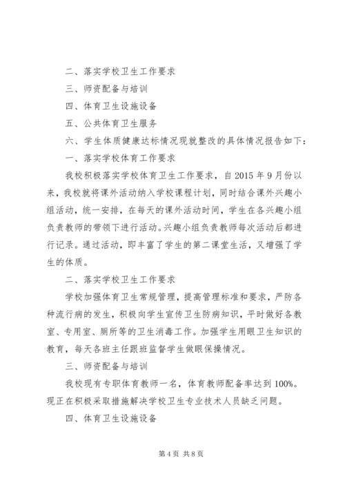 五澳小学卫生工作整改报告.docx