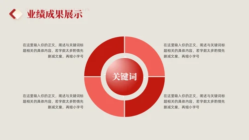 国有企业政务部门年终总结通用PPT模板