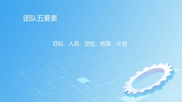 蓝色扁平风高效团队培训PPT模板