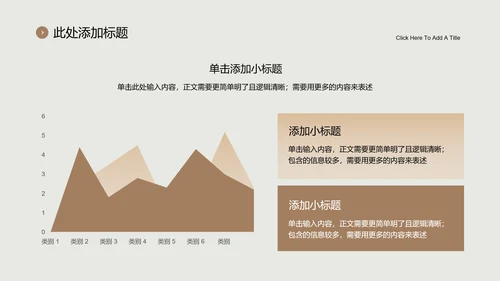 褐色极简风格品牌通用PPT演示模板