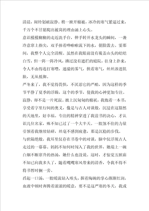 迷人的冬天600字作文