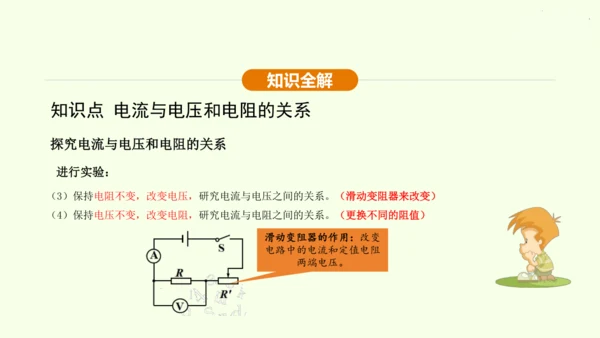 人教版 初中物理 九年级全册 第十七章 欧姆定律 17.1 电流与电压和电阻的关系课件（31页ppt