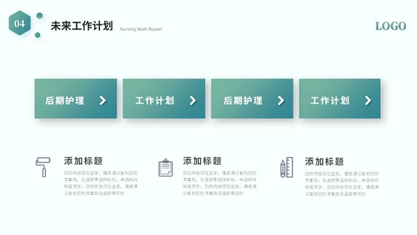 简约商务医学护理器械工作汇报工作总结ppt模板