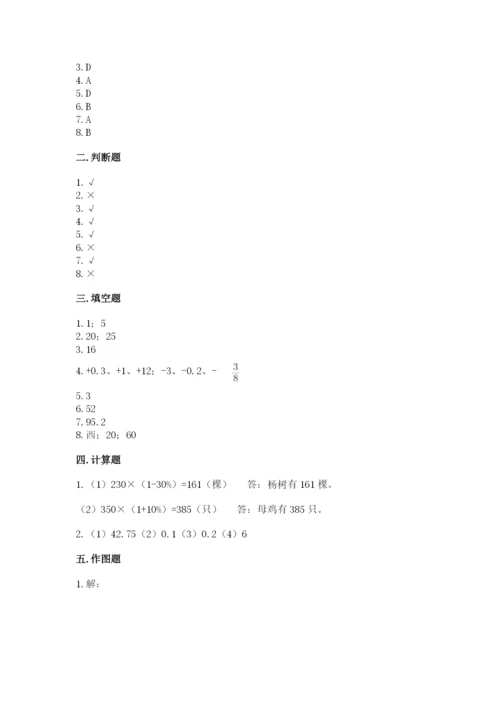 北京版六年级下册数学期末测试卷及参考答案一套.docx