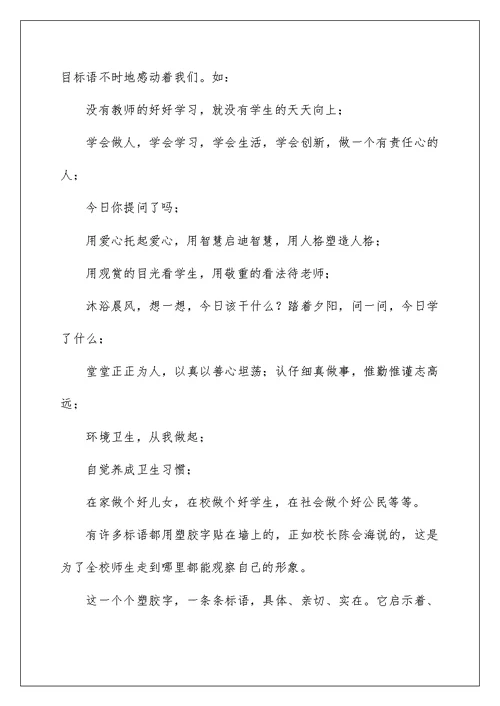 小学教师外出参观学习心得体会