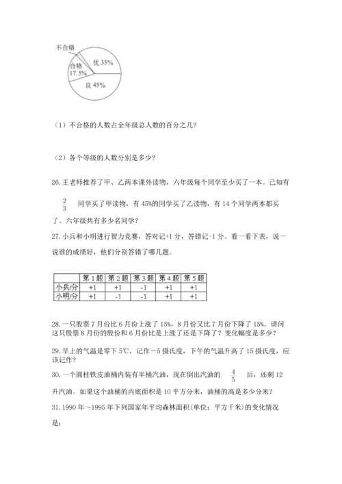 六年级小升初数学解决问题50道附答案【夺分金卷】.docx