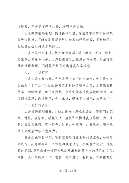 某镇“十三五”规划编制工作情况汇报.docx