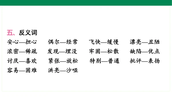统编版语文三年级上册期中复习单元知识盘点  课件