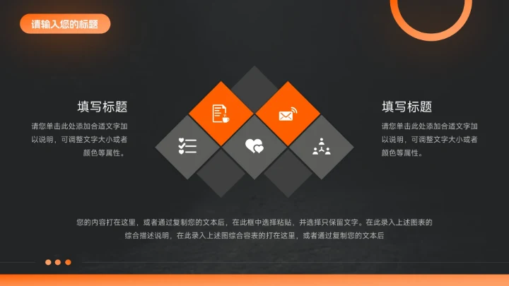 橙色暗色潮流前沿短视频运营教程PPT模板