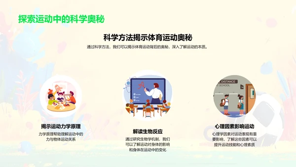 体育运动科学课PPT模板