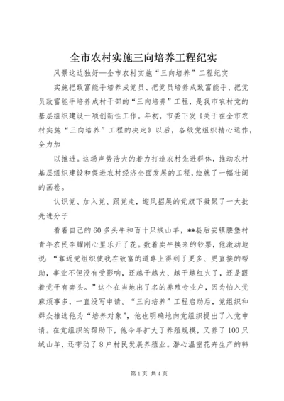 全市农村实施三向培养工程纪实 (3).docx