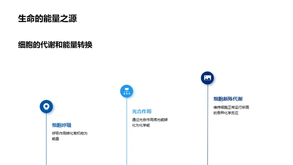 3D风生物医疗教学课件PPT模板