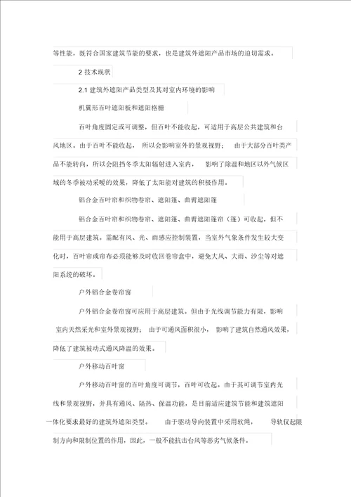 健康住宅建筑外遮阳对室内健康环境影响 9211