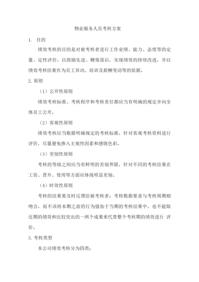 物业服务人员考核方案.docx