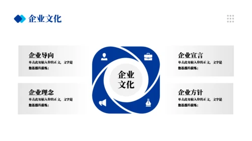 实用商务蓝企业宣传通用PPT模板